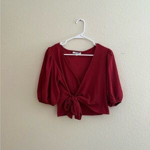 Elegant Red Women's Top